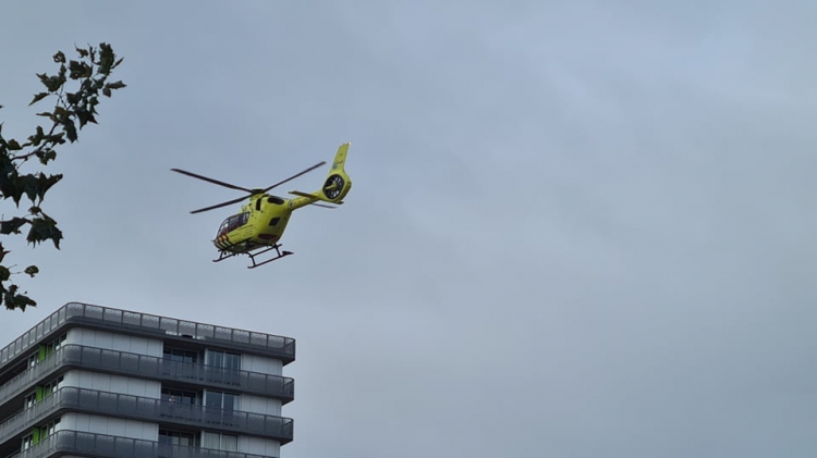 Kraan het water in gevallen bij werkzaamheden Esplanade