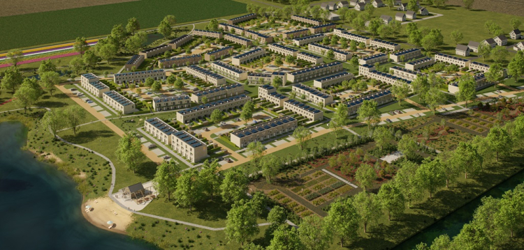 Eerste 53 houten woningen opgeleverd in nieuwe wijk bij Almere Oosterwold